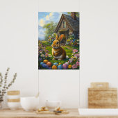 Niedlich Osterhasen-Poster Poster (Küche)