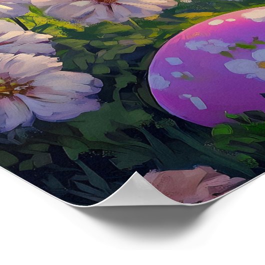 Niedlich Osterhasen-Poster Poster (Ecke)