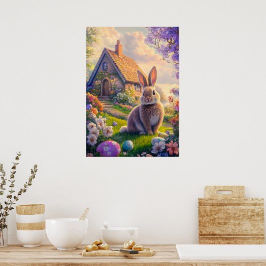 Niedlich Osterhasen-Poster Poster (Küche)