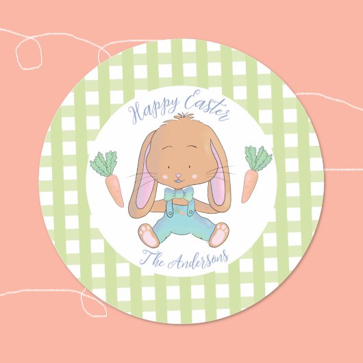 Niedlich Osterhasensticker Runder Aufkleber