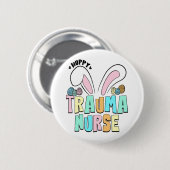 Niedlich Osterhoppe Trauma Kurse Sonnige Ohren Button (Vorne & Hinten)