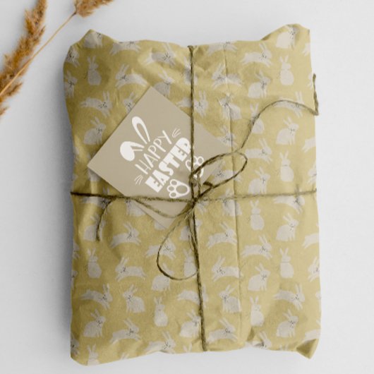 Niedlich Osterhüpfen Bunnies Minimalistisches Must Seidenpapier