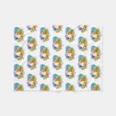 Niedlich-Osterkorgi Fleecedecke (Vorderseite (Horizontal))