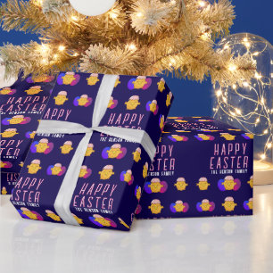 Niedlich Osterküken und Eier Frohe Osterferien Geschenkpapier