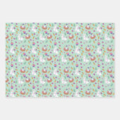 Niedlich Ostermuster Bunny Geschenkpapier Set (Vorderseite 3)