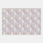Niedlich Ostermuster Bunny Geschenkpapier Set (Vorderseite 2)