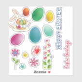 Niedlich Ostern Aufkleber (Blatt)