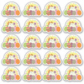 Niedlich Ostern Aufkleber (Vorderseite)