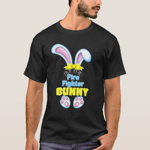 Niedlich Ostern bin ich der Feuerwehrmann Bunny Es T-Shirt