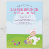 Niedlich Ostern Brunch Ei Hunt Party Flyer (Vorne)
