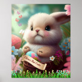 Niedlich Ostern Bsonnige Hase Personalisierte Kuns Poster (Vorne)
