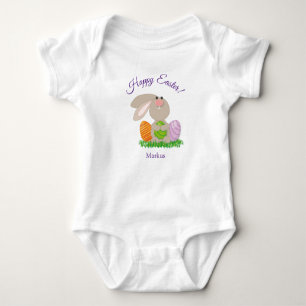 Niedlich Ostern Bunny Baby Ein Stück Bodysuit Gesc Strampler