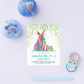 Niedlich Ostern Bunny Egg Hunt und Brunch Aquamari Flyer (Einzeln)