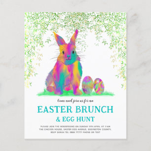 Niedlich Ostern Bunny Egg Hunt und Brunch Aquamari Flyer