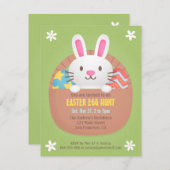 Niedlich Ostern Bunny Egg Party Einladung (Vorne/Hinten)