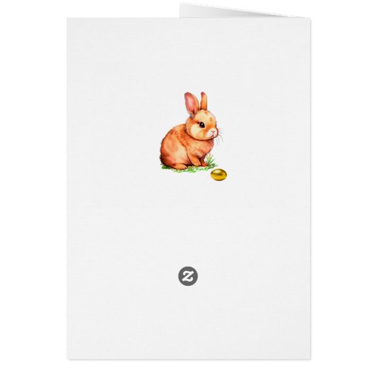 Niedlich Ostern Bunny & Golden Egg (Hinten)
