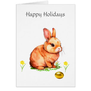 Niedlich Ostern Bunny & Golden Egg