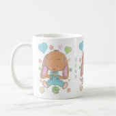 Niedlich Ostern Bunny Kid Kakao Tasse mit Namen (Links)