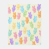 Niedlich Ostern Bunny Marshmallow Leckereien Fleecedecke (Vorderseite)