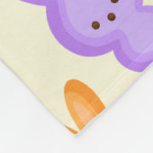 Niedlich Ostern Bunny Marshmallow Leckereien Fleecedecke (Ecke)