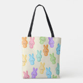 Niedlich Ostern Bunny Marshmallow Leckereien Tasche (Rückseite)