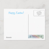 Niedlich Ostern Bunny Postcard Feiertagspostkarte (Rückseite)