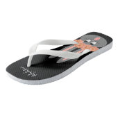 Niedlich Ostern Bunny Rabbit Modernes Personalisie Badesandalen (Schrägansicht)