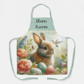 Niedlich Ostern Bunny Rabbit Vintage Schürze (Vorderseite)