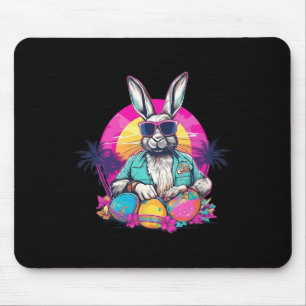Niedlich Ostern Bunny Retro Miami Look farbenfrohe Mousepad