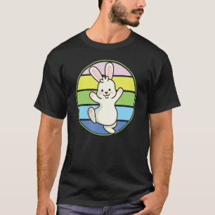 Niedlich Ostern Bunny Retro Pastel Farben Adoriere T-Shirt