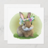 Niedlich Ostern-Bunnyum für eine positive Stimmung (Vorne/Hinten)