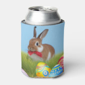 Niedlich Ostern-Bunnyum für eine positive Stimmung Dosenkühler (Kanne Vorderseite)