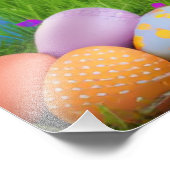 Niedlich Ostern-Bunnyum für eine positive Stimmung Fotodruck (Ecke)