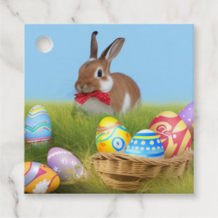 Niedlich Ostern-Bunnyum für eine positive Stimmung Geschenkanhänger