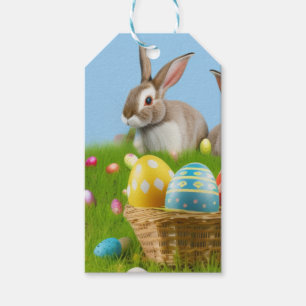 Niedlich Ostern-Bunnyum für eine positive Stimmung Geschenkanhänger