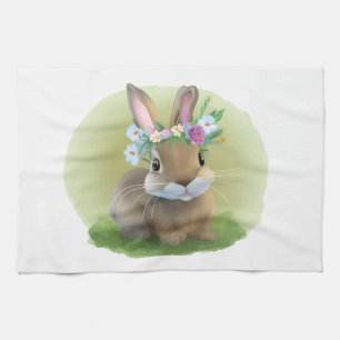 Niedlich Ostern-Bunnyum für eine positive Stimmung Geschirrtuch