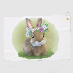 Niedlich Ostern-Bunnyum für eine positive Stimmung Golfhandtuch