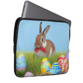 Niedlich Ostern-Bunnyum für eine positive Stimmung Laptopschutzhülle (Vorne Rechts)