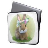 Niedlich Ostern-Bunnyum für eine positive Stimmung Laptopschutzhülle (Vorderseite Links)