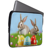 Niedlich Ostern-Bunnyum für eine positive Stimmung Laptopschutzhülle (Vorne Rechts)