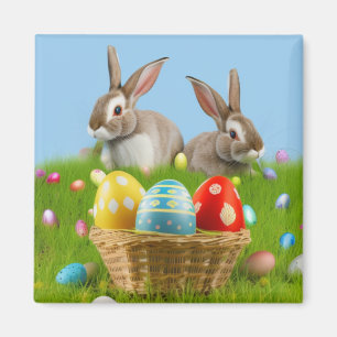 Niedlich Ostern-Bunnyum für eine positive Stimmung Magnet