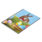 Niedlich Ostern-Bunnyum für eine positive Stimmung Notizblock (Linke Seite)
