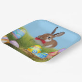 Niedlich Ostern-Bunnyum für eine positive Stimmung Pappteller (Gewinkelt)