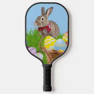 Niedlich Ostern-Bunnyum für eine positive Stimmung Pickleball Schläger