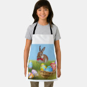 Niedlich Ostern-Bunnyum für eine positive Stimmung Schürze (Insitu)