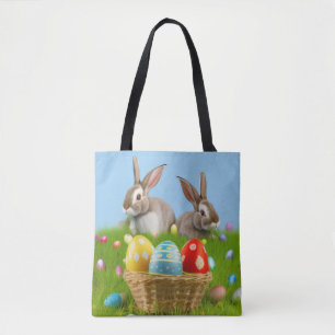 Niedlich Ostern-Bunnyum für eine positive Stimmung Tasche