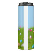 Niedlich Ostern-Bunnyum für eine positive Stimmung Thermosbecher (Rückseite)