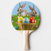 Niedlich Ostern-Bunnyum für eine positive Stimmung Tischtennis Schläger (Vorderseite)
