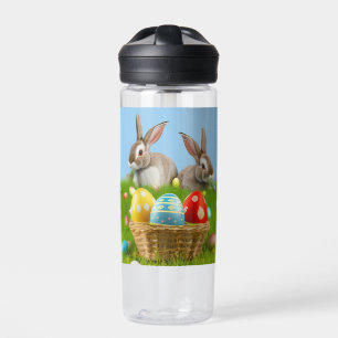 Niedlich Ostern-Bunnyum für eine positive Stimmung Trinkflasche