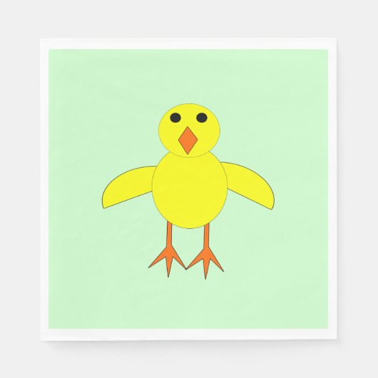 Niedlich Ostern Chick Luncheon Napkin Serviette (Vorderseite)